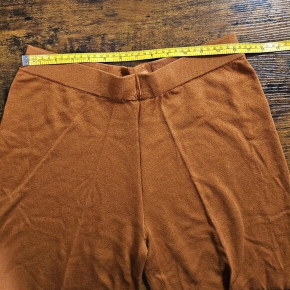 Target Rust Orange Knit Wide Pants Culottes S and XXL - Picture 7 of 9